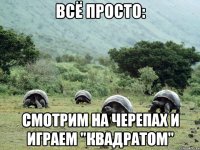 всё просто: смотрим на черепах и играем "квадратом"