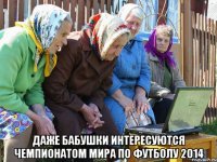  Даже бабушки интересуются чемпионатом мира по футболу 2014