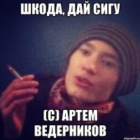 Шкода, дай сигу (С) Артем Ведерников