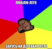 люблю літо закусь на деревах росте