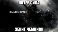 ПИТЕР СИЛА ЗЕНИТ ЧЕМПИОН