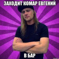Заходит комар Евгений в бар