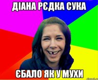 Діана рєдка сука Єбало як у мухи
