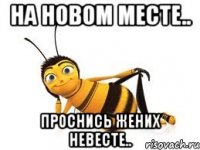 на новом месте.. проснись жених невесте..