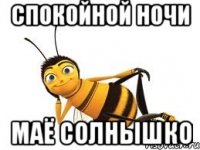 спокойной ночи маё солнышко