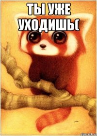 ты уже уходишь( 