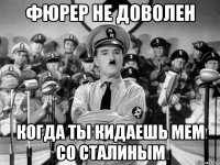 фюрер не доволен когда ты кидаешь мем со Сталиным