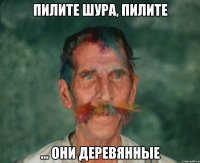 пилите Шура, пилите ... они деревянные