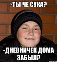 -Ты че сука? -Дневничек Дома Забыл?