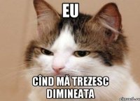 Eu cînd mă trezesc dimineata