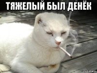 Тяжелый был денёк 