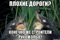 Плохие дороги? Конечно же строители рукожопые!