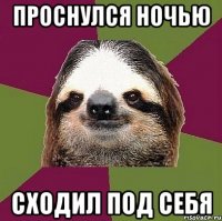 Проснулся ночью Сходил Под себя