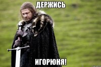Держись Игорюня!
