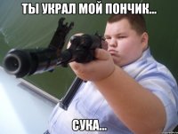 Ты украл мой понЧик... Сука...