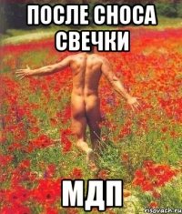После сноса свечки МДП