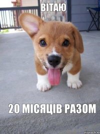 вітаю 20 місяців разом