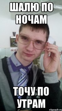 ШАЛЮ ПО НОЧАМ ТОЧУ ПО УТРАМ