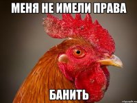 меня не имели права банить