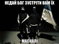 Недай Бог зустріти вам їх маскалі
