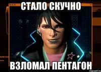 стало скучно взломал пентагон