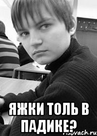 яжки толь в падике?