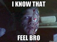 I Know That Feel Bro