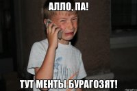 Алло, Па! тут менты бурагозят!