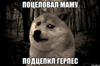 поцеловал маму подцепил герпес
