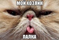 МОЙ ХОЗЯИН ЛАЛКА