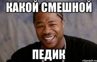 какой смешной ПЕДИК