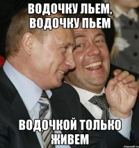 ВОДОЧКУ ЛЬЕМ, ВОДОЧКУ ПЬЕМ ВОДОЧКОЙ ТОЛЬКО ЖИВЕМ