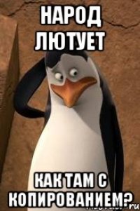 Народ лютует Как там с копированием?