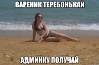 Вареник теребонькай Админку получай