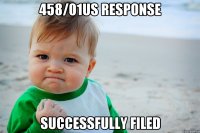 458/01US response SUCCESSFULLY FILED