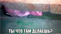  Ты что там делаешь?