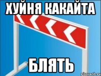 хуйня какайта блять