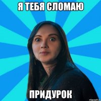 я тебя сломаю придурок