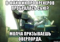В фанфик про врекеров пробралась сью? Молча призываешь оверлорда.