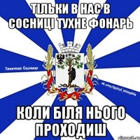 ТІЛЬКИ В НАС В СОСНИЦІ ТУХНЕ ФОНАРЬ КОЛИ БІЛЯ НЬОГО ПРОХОДИШ