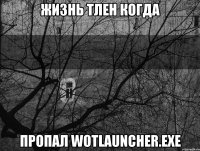 Жизнь тлен когда пропал Wotlauncher.exe