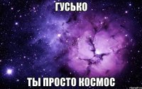 Гусько ты просто космос