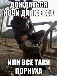 дождаться ночи для секса или все таки порнуха