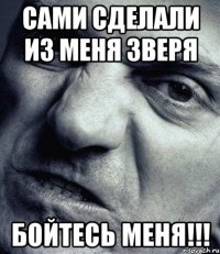 Сами сделали из меня зверя Бойтесь меня!!!