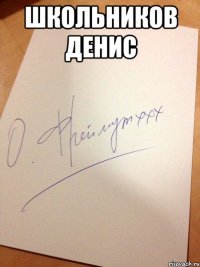 Школьников Денис 