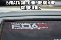 Булата за тонировкой не спрячешь 