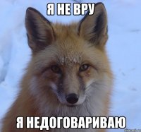 я не вру я недоговариваю