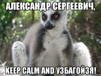 Александр Сергеевич, Keep Calm and узбагойзя!