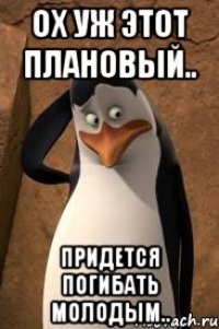 Ох уж этот плановый.. Придется погибать молодым..