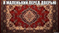 я маленький перед дверью 